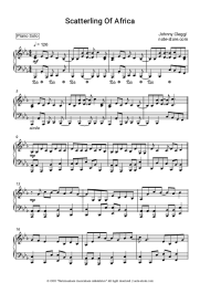 Sheet music, chords Johnny Clegg - Scatterlings of Africa