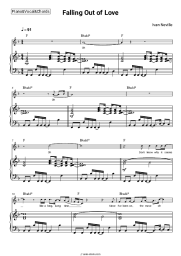 Sheet music, chords Ivan Neville - Falling Out of Love