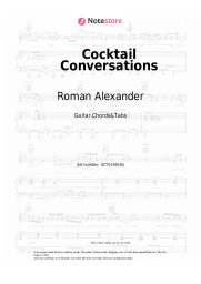Sheet music, chords Roman Alexander - Cocktail Conversations