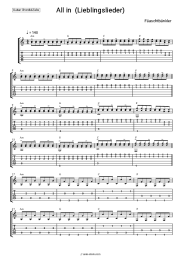 Sheet music, chords Fäaschtbänkler - ALL IN (Lieblingslieder)