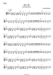 Sheet music, chords Fäaschtbänkler - ALL IN (Lieblingslieder)