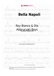 Sheet music, chords Roy Bianco & Die Abbrunzati Boys - Bella Napoli