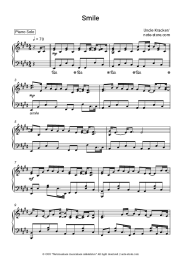 Sheet music, chords Uncle Kracker - Smile