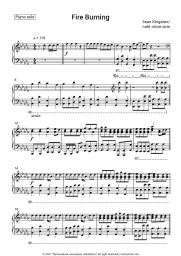 Sheet music, chords Sean Kingston - Fire Burning