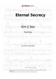 Sheet music, chords Kim Ji Soo - Eternal Secrecy