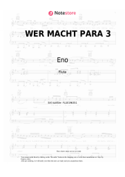 Sheet music, chords Eno, DARDAN, Daniel Slump - WER MACHT PARA 3