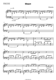 Sheet music, chords Elizaveta - Meant