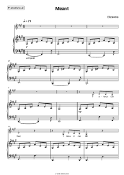 Sheet music, chords Elizaveta - Meant