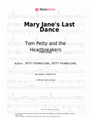 Sheet music, chords Tom Petty and the Heartbreakers - Mary Jane's Last Dance