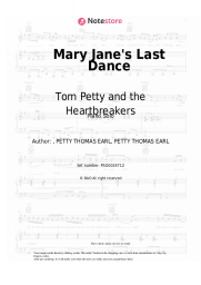 Sheet music, chords Tom Petty and the Heartbreakers - Mary Jane's Last Dance