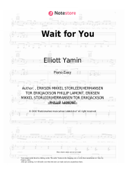 Sheet music, chords Elliott Yamin - Wait for You