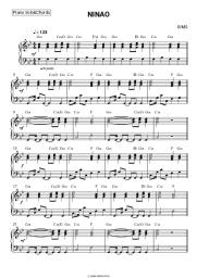 Sheet music, chords GIMS (Maître Gims) - NINAO