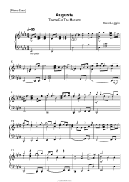 Sheet music, chords Dave Loggins - Augusta (Theme For The Masters)