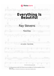 Sheet music, chords Ray Stevens - Everything Is Beautiful