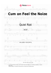 Sheet music, chords Quiet Riot - Cum on Feel the Noize