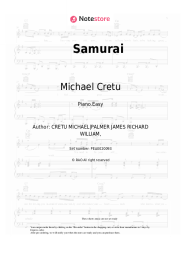 Sheet music, chords Michael Cretu - Samurai
