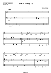 Sheet music, chords Warren Zeiders, Lanie Gardner - Love In Letting Go