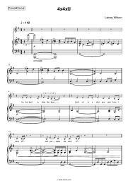 Sheet music, chords Lainey Wilson - 4x4xU