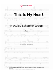 Sheet music, chords McAuley Schenker Group - This Is My Heart
