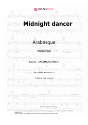 Sheet music, chords Arabesque - Midnight dancer