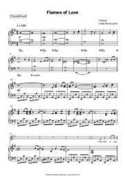 Sheet music, chords Fancy - Flames of love