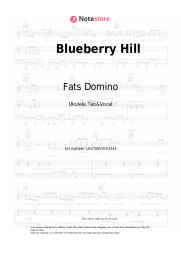Sheet music, chords Fats Domino - Blueberry Hill
