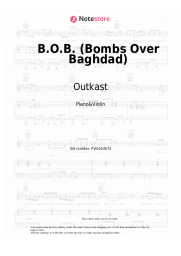 Sheet music, chords Outkast - B.O.B. (Bombs Over Baghdad)