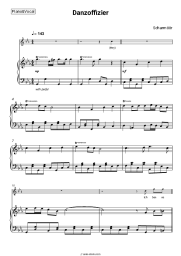 Sheet music, chords Scharmöör - Danzoffizier