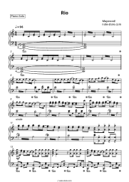 Sheet music, chords Maywood - Rio