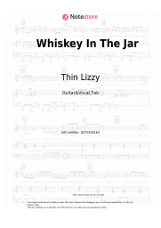 Sheet music, chords Thin Lizzy - Whiskey In The Jar