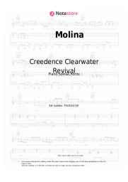 Sheet music, chords Creedence Clearwater Revival - Molina