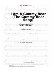 Sheet music, chords Gummibär - I Am A Gummy Bear (The Gummy Bear Song)
