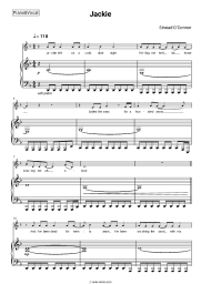 Sheet music, chords Sinead O'Connor - Jackie