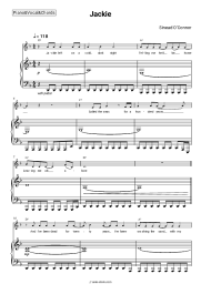 Sheet music, chords Sinead O'Connor - Jackie