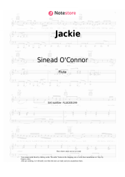 Sheet music, chords Sinead O'Connor - Jackie