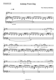 Sheet music, chords The Chemical Brothers - Asleep from Day