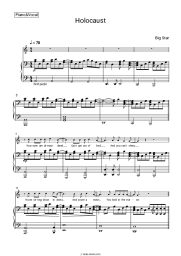 Sheet music, chords Big Star - Holocaust