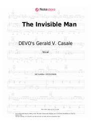 Sheet music, chords DEVO's Gerald V. Casale - The Invisible Man