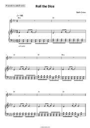 Sheet music, chords Beth Orton - Roll the Dice