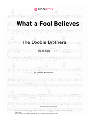 Sheet music, chords The Doobie Brothers - What a Fool Believes