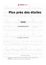 Sheet music, chords Gold - Plus près des étoiles