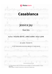 Sheet music, chords Jessica Jay - Casablanca