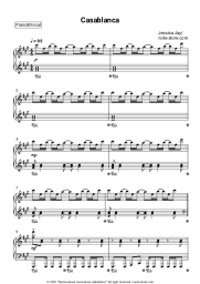 Sheet music, chords Jessica Jay - Casablanca