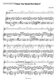Sheet music, chords Talk Talk - Have You Heard the News?