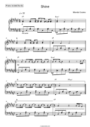 Sheet music, chords Mondo Cozmo - Shine