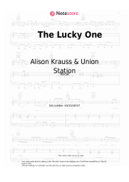 Sheet music, chords Alison Krauss & Union Station, Robert Lee Castleman - The Lucky One
