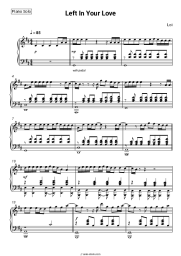 Sheet music, chords Loi - Left In Your Love