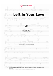 undefined Loi - Left In Your Love