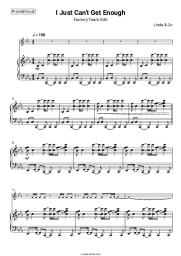 Sheet music, chords Linda & Co - I Just Can't Get Enough (Factory Team Edit)