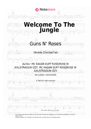 Sheet music, chords Guns N' Roses - Welcome To The Jungle
